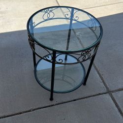 Glass End Table