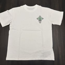 Chrome Hearts Green Cross Logo Tee (White)