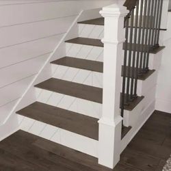 Reversible Riser Primed MDF ORNAMENTAL 42 in. x 7-1/2 in.