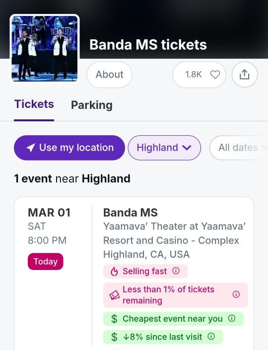 BANDA MS Tickets 2