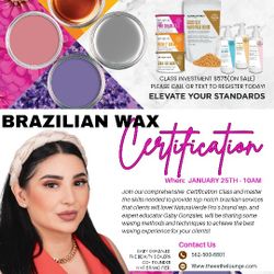 Brazilian Wax Certification Class 