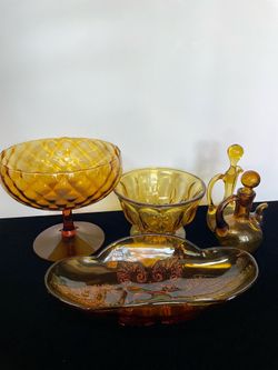Amber Glass Lot