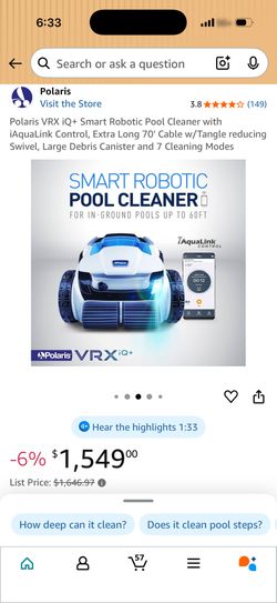 Pool Cleaner NEW Polaris VRX
