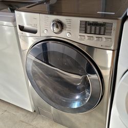 LG Front Load Washer With Steam In Stainless Steel 