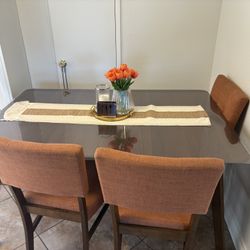 Table And Chairs 4 Chairs And 1 Bench 