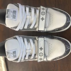 Louis Vuitton LV Trainer Sneakers + Box + Dust Bags — Size 10.5 — Clean