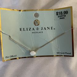 18k Gold Plate Necklace 