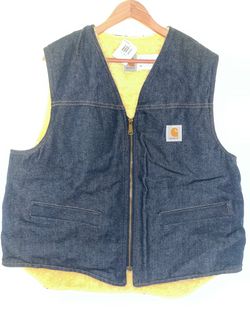 Deadstock vintage Carhartt Jean vest~ size X-Large