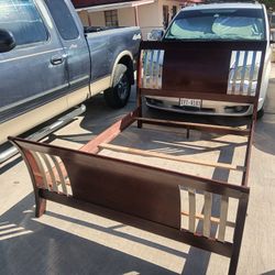 Queen Size Sleigh Bed Frame Only 