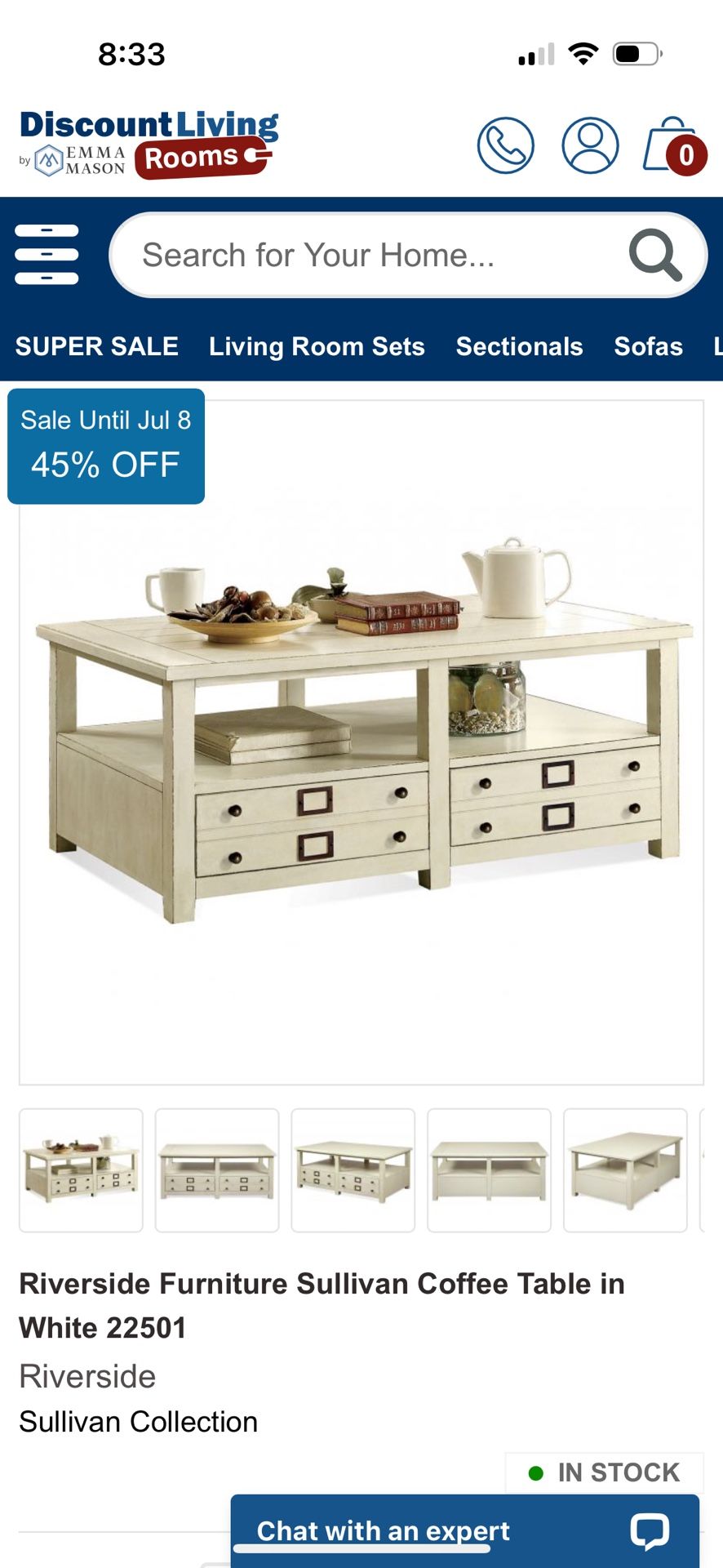 Coffee Table ( Riverside Furniture, Sullivan Collection)