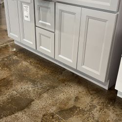 60 Inch All Wood Double Wide Bathroom Vanity