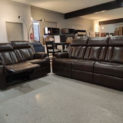 Reclining Sofa And Loveseat 