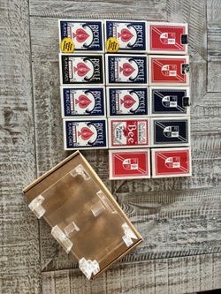 Playing Cards And Acrylic Holder
