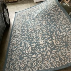 Blue outdoor Rug
