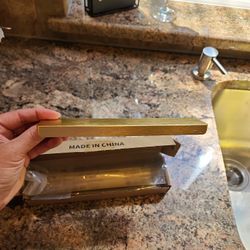 Cabinet Pulls Brushed Brass  Modern 