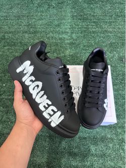 Alexander McQueen Oversized Black Graffiti Men’s Size 6.5, 7, 8, 8.5, 9.5, 10, 11