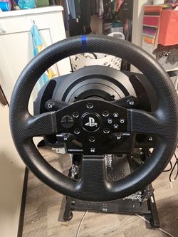 Thrustmaster 300 wheel, pedels and frame
