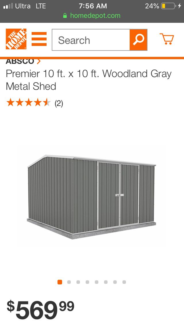 Storage shed 10’x10’