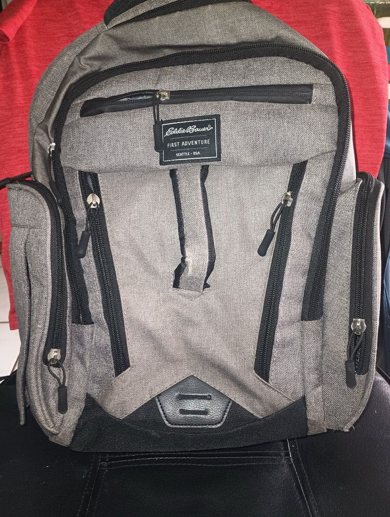 Eddie Bauer First Adventure Places & Spaces Bridgeport Diaper Bag Backpack EUC