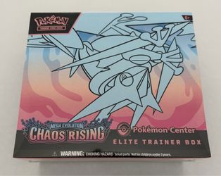 Pokémon Center Mega Evolution Chaos Rising Elite Trainer Box NEW/SEALED