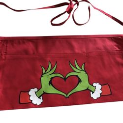 Apron Waist Red Christmas 