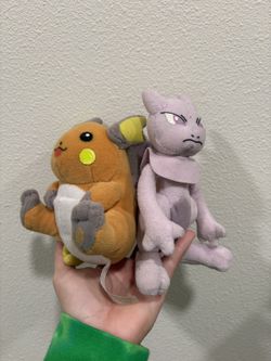 Vintage Pokemon Plush Mewtwo Raichu 1998