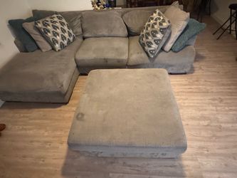 Couch with ottoman