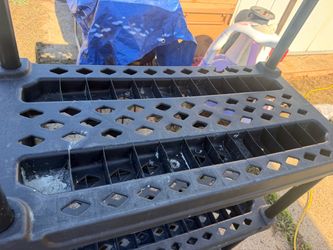 Plastic storage shelf