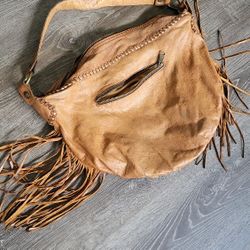 Patricia Nash Hobo Fringe Leather Purse