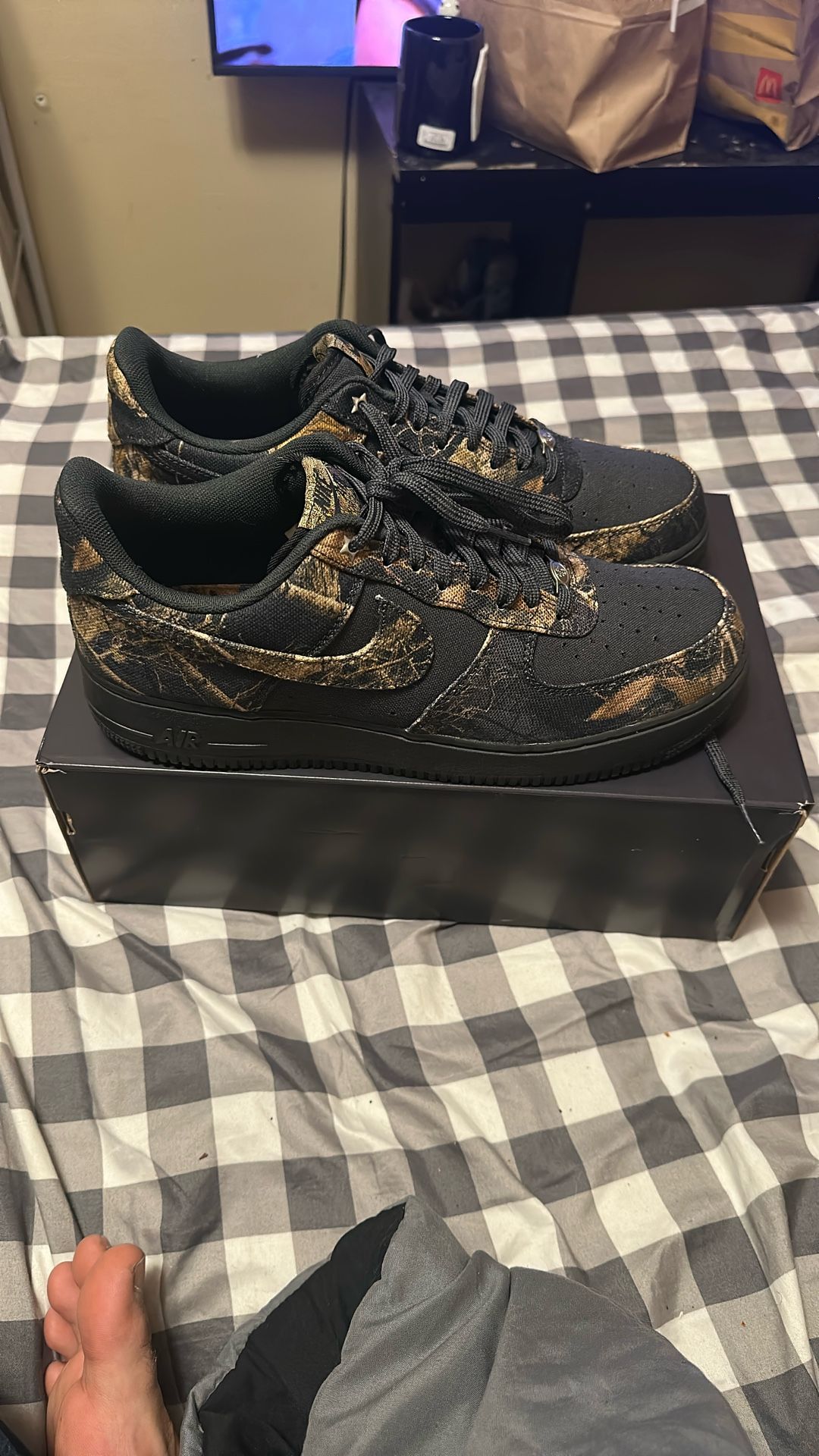 Realtree x Nike Air Force 1 Low 'Black Camo'