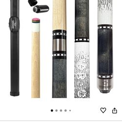 Pool Cue Stick With Case ! Set Of 2 