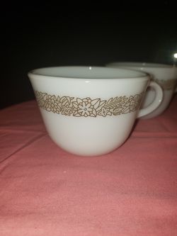 Vintage pyrex coffee mugs
