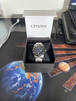 Citizen Men's Sport Casual Date Window Silver Eco-Drive Watch 42MM AW1810-85L