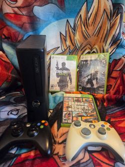 Microsoft Xbox 360 Slim 250GB Console with 3 Games