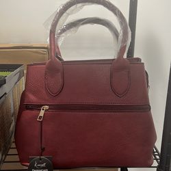 Burgundy Fashion Purse + Security