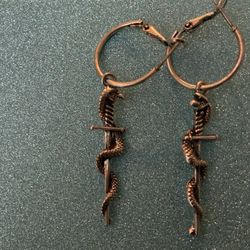 Sword Snake Earings