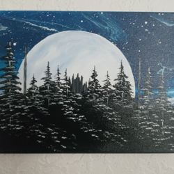 Moon Canvas Paintings