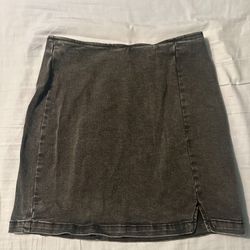 Wild Fable Black Denim Skirt W/ Small Slit