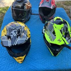 4 Cascos De Motos