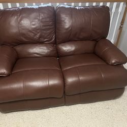 Lane Leather Loveseat