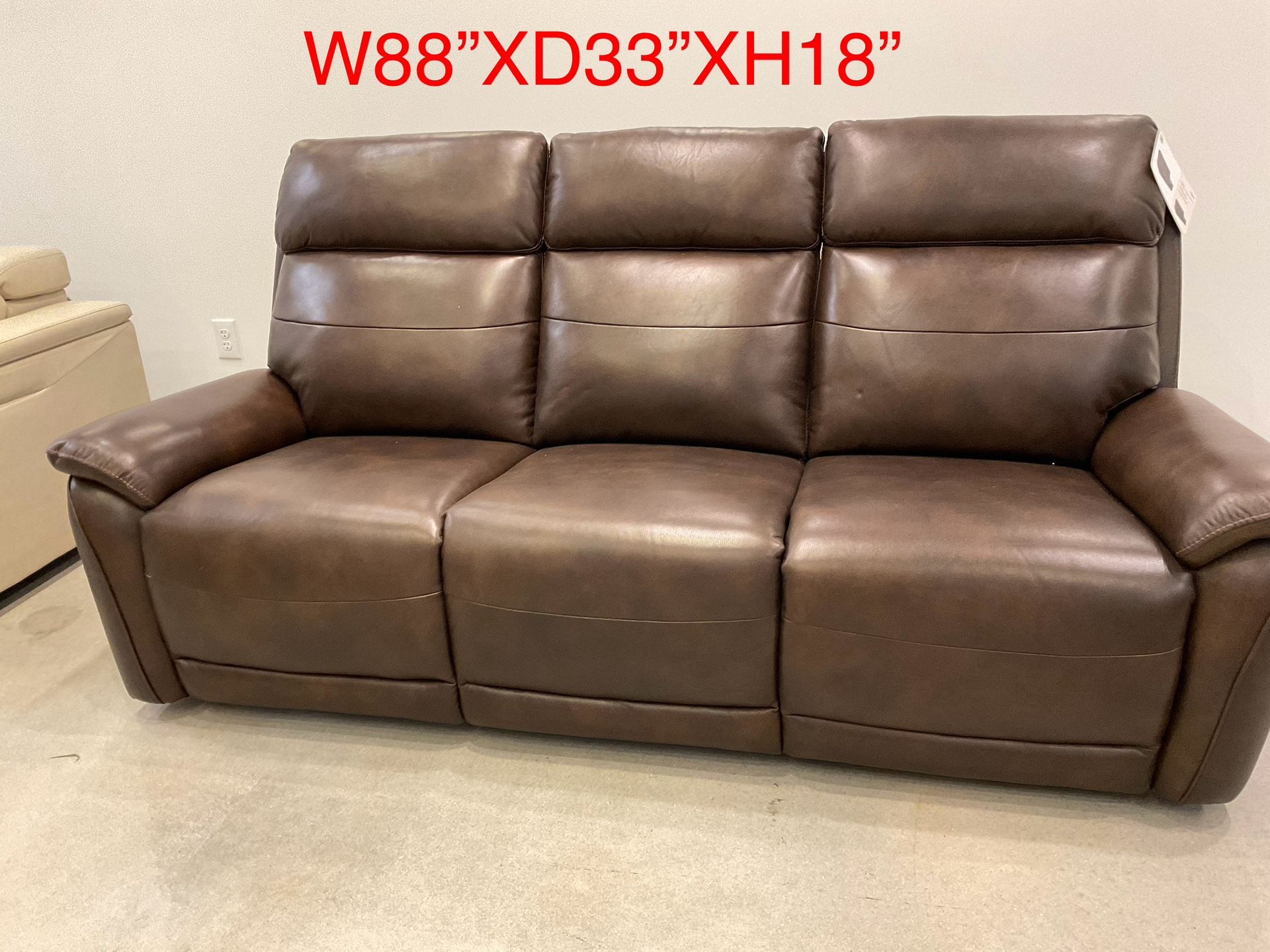 New Dual power recliner 3 seater sofa with power headrest