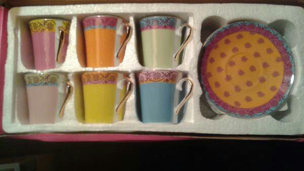 Genevieve Lethu coffee cups and saucers