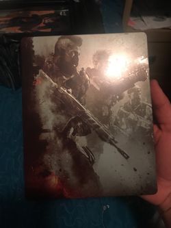 Call of duty black ops 4 hard steel book cover.