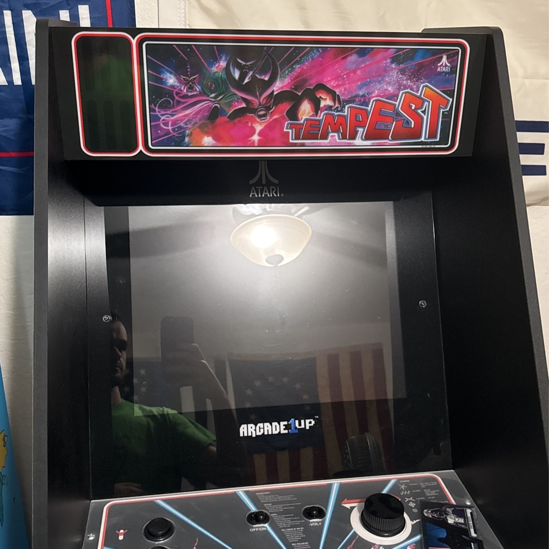 Arcade1Up Tempest Atari Legacy Edition Home Arcade Machine, full size stand-up cabinet, 12 classic games