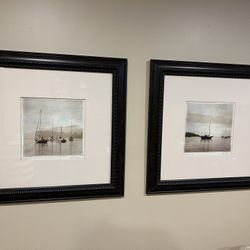 Pair Of Boat Framed Prints