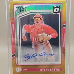 2024 Donruss Optic Dylan Crews Gold Auto /10