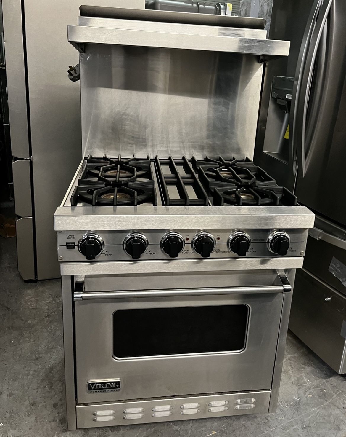 Viking Professional 30 Inch Range Dual Fuel Stainless Steel 