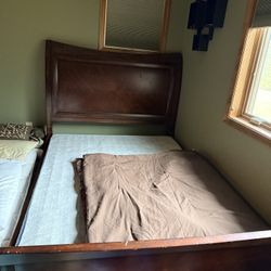 Bed Frame And Side Table