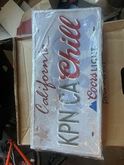 Coors Light Tin Sign
