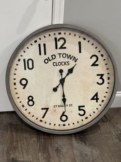 Large Wall Clock- Grey